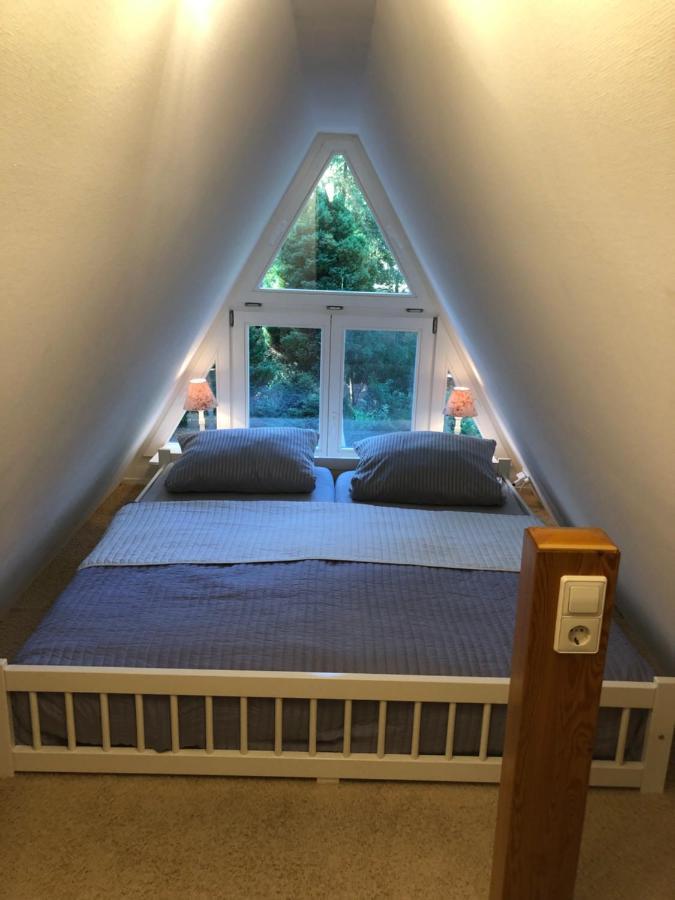 Petersdorf  Ferienhaus Reetdach 1300Qm Privatgrundstueck Bootssteg Sauna Templin Luebbesee Uckermark Erholung Pur Seenplatte מראה חיצוני תמונה